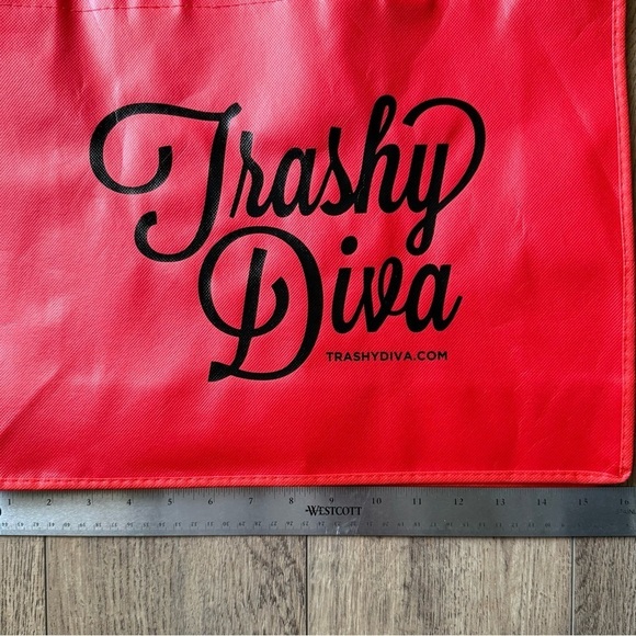 Trashy Diva~Red Shopping Tote Bag~New Orleans - Picture 3 of 5